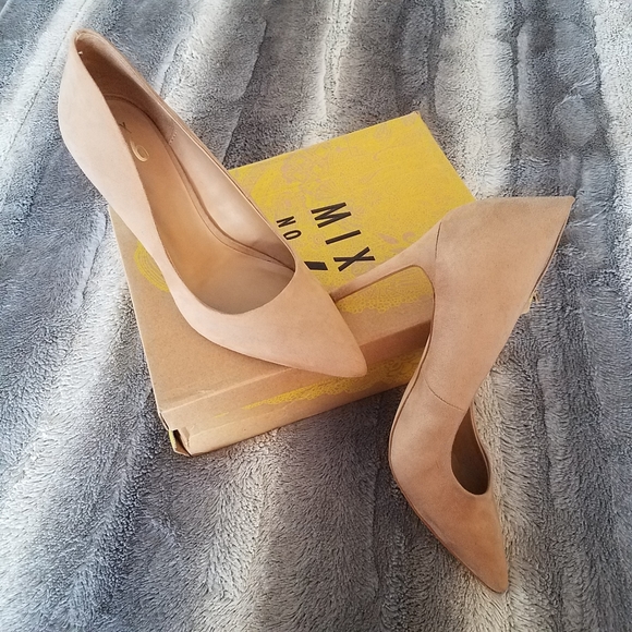 Mix No.6 Nude Heels size 10 NWOT - Picture 1 of 8